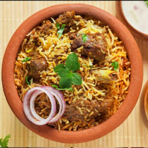 mutton pot biryani